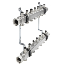 Distribuitor echipat Tece, inox, filet interior, 12 cai, 1"
