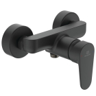 Baterie baie dus, Ideal Standard Cerafine O, monocomanda, montaj aplicat, finisaj negru mat