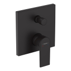 Baterie baie incastrata, pentru cada/dus, Hansgrohe Vernis Shape, monocomanda, finisaj negru mat