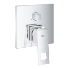 Baterie baie incastrata pentru cada / dus, Grohe Eurocube 24094000, montaj incastrat, cu trei iesiri, monocomanda, finisaj cromat