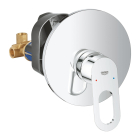Baterie baie incastrata, pentru dus, Grohe Bauloop + corp incastrat 29080000, monocomanda, finisaj cromat