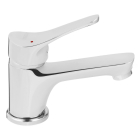 Baterie baie pentru lavoar, Ferro Stillo BSL2, stativa, monocomanda, alama, finisaj cromat, cu ventil