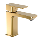 Baterie baie pentru lavoar, Valvex Loft Gold 2455800, stativa, monocomanda, finisaj auriu lucios, ventil click clack
