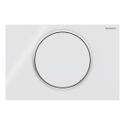 Clapeta actionare rezervor WC incastrat, Geberit Sigma 10 115.758.KJ.5, alb + cromat