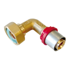 Cot presare cu racord olandez, FI, alama, D 20.2 mm x 3/4"