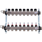 Distribuitor incalzire pardoseala, cu debitmetre, Uponor Smart S 1086544, inox, filet interior, 8 cai, 1"
