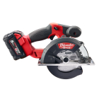 Fierastrau circular, Milwaukee 4933459193, motor fara perii, 150 mm, cu 2 acumulatori, 18 V, 5 Ah