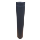 Burlan evacuare fum, otel, negru, 180 x 1000 mm