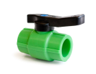 Robinet de trecere cu bila Plastica Alfa, PPR verde, DN 32