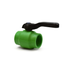 Robinet de trecere cu bila Plastica Alfa, PPR verde, D 90
