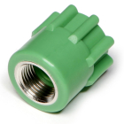 Racord PPR, FI, 32 mm x 3/4", verde
