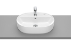 Lavoar pe blat Roca The Gap 55x40cm, oval, cu orificiu pentru baterie, A3270Y0000