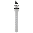 Sifon flexibil pentru lavoar, Alcadrain A770+A33, cu ventil, 1 1/2"
