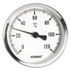 Termometru axial Ferro T63120A, 0 - 120 grade C, D 63 mm