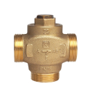 Vana termostatica 3 cai Teplomix D 25 mm, 1776603, bypass fix, temperatura deschidere 61 grade