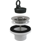 Ventil pentru lavoar, Alcadrain A31, cu sita din otel, dop, 5/4"
