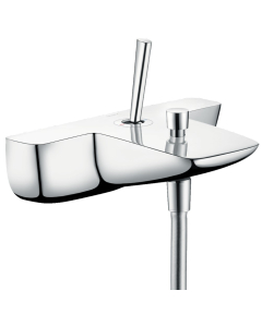 Baterie baie, pentru cada/dus, Hansgrohe Pura Vida, monocomanda, montaj aplicat, finisaj cromat