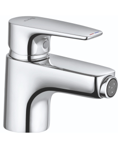 Baterie baie pentru bideu, Kludi Pure & Solid 342160575, monocomanda, finisaj cromat, cu ventil pop-up