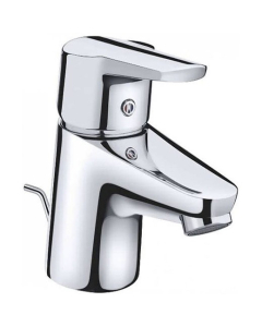 Baterie baie pentru lavoar Kludi D-Vise 371810590, cu ventil, monocomanda, finisaj cromat