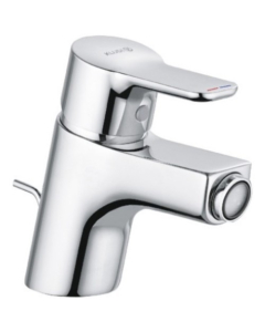 Baterie baie pentru bideu, Kludi Pure & Easy 375330565, monocomanda, finisaj cromat, cu ventil 