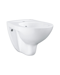 Bideu suspendat, Grohe Bau Ceramic 39433000, alb, evacuare orizontala, 33 x 37 x 52.6 cm
