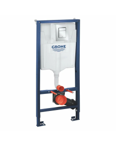 Rezervor WC, incastrat, Grohe Rapid SL 39501000, 50 x 113 cm, placa actionare cu finisaj cromat