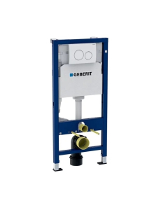 Rezervor WC, incastrat, Geberit Duofix Delta 458.134.11.2, 50 x 112 cm, clapeta de actionare Delta 20 alb si sistem de fixare incluse