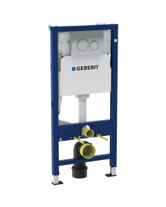 Rezervor WC, incastrat, Geberit Duofix Delta 458.134.21.2, 50 x 112 cm, clapeta de actionare Delta 20 crom lucios si sistem de fixare incluse