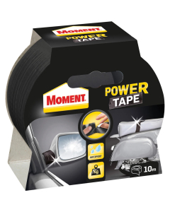Banda adeziva pentru reparatii, Moment Power Tape, polietilena + panza, negru, 48 mm x 10 m