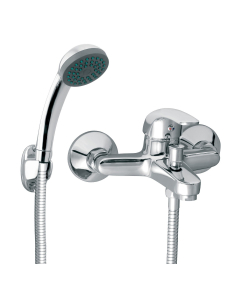 Baterie baie cada, Ferro Vasto BVA11, monocomanda, montaj aplicat, finisaj cromat + accesorii