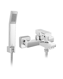 Baterie baie cada, Ferro Zicco BZI11, monocomanda, montaj aplicat, finisaj cromat + accesorii