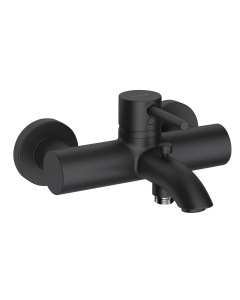 Baterie baie cada/dus, Kludi Bozz, monocomanda, montaj aplicat, finisaj negru mat