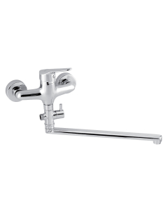 Baterie baie cada, Novaservis Iris New 94472/1.0, monocomanda, montaj aplicat, finisaj cromat, pipa mobila