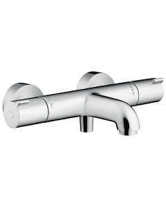 Baterie baie cu termostat pentru cada / dus, Hansgrohe Ecostat 1001CL 13201000, montaj aplicat, finisaj cromat
