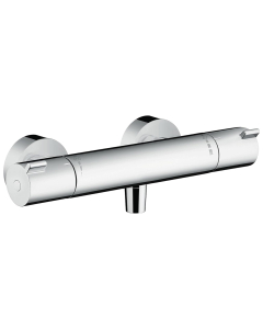 Baterie baie cu termostat, pentru dus, Hansgrohe Ecostat 1001CL, dubla comanda, montaj aplicat, finisaj cromat 13211000