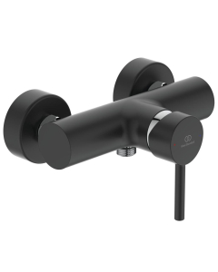 Baterie baie dus, Ideal Standard Ceraline BC200XG, monocomanda, montaj aplicat, finisaj negru mat