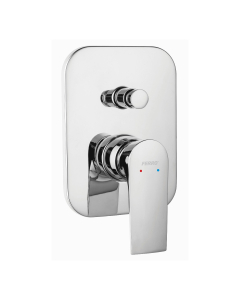 Baterie baie incastrata, pentru cada-dus, Ferro Square BAQ7P, monocomanda, finisaj cromat