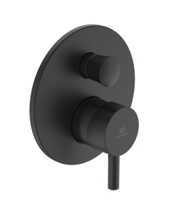 Baterie baie incastrata, pentru cada/dus, Ideal Standard Ceraline A7389XG, monocomanda, finisaj negru mat
