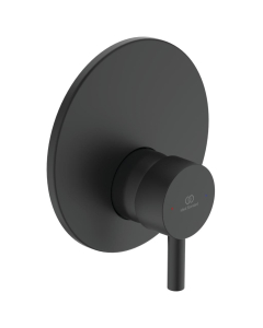 Baterie baie incastrata, pentru dus, Ideal Standard Ceraline, monocomanda, finisaj negru mat