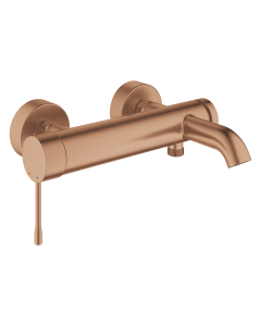 Baterie baie, pentru cada/dus, Grohe Essence 33624DL1, monocomanda, montaj aplicat, finisaj warm sunset
