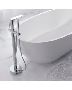 Baterie baie, pentru cada/dus, Ferro Fiesta BFI11F, monocomanda, montaj stativ, finisaj cromat + accesorii