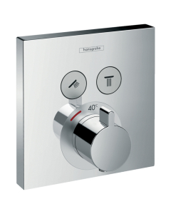 Baterie baie pentru cada / dus, Hansgrohe ShowerSelect 15763000, cu termostat, montaj incastrat, finisaj cromat