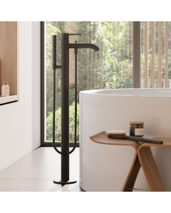 Baterie baie, pentru cada/dus, Kludi Bozz 385903976, monocomanda, montaj stativ, finisaj negru mat + accesorii