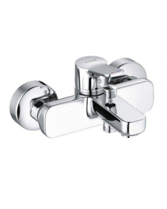 Baterie baie pentru cada/dus, Kludi Pure & Easy 376810565, monocomanda, montaj aplicat, finisaj cromat