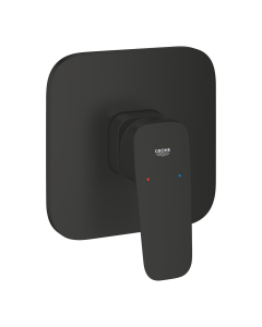 Baterie baie pentru dus, Grohe Cubeo 1017772430, monocomanda, montaj incastrat, finisaj negru mat
