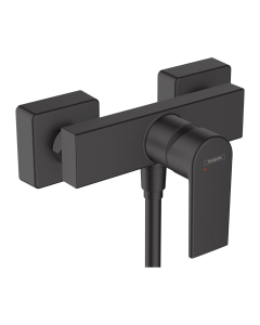 Baterie baie, pentru dus, Hansgrohe Vernis Shape 71650670, monocomanda, montaj aplicat, finisaj negru mat