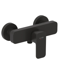 Baterie baie pentru dus, Kludi Renon 428313975, monocomanda, montaj pe perete, finisaj negru mat
