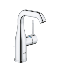 Baterie baie pentru lavoar, Grohe Essence 23462001, marime M, montaj stativ, monocomanda, finisaj cromat, ventil inclus