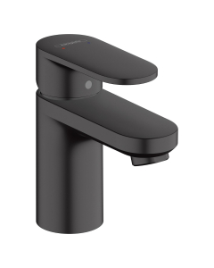 Baterie baie pentru lavoar, Hansgrohe Vernis Blend 71550670, montaj stativ, monocomanda, finisaj negru mat, ventil inclus