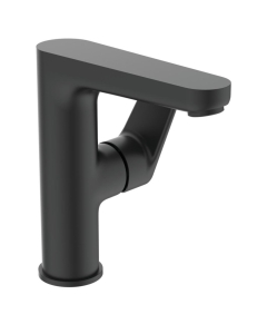 Baterie baie pentru lavoar, Ideal Standard Cerafine O BC555XG, stativa, monocomanda, alama, finisaj negru mat